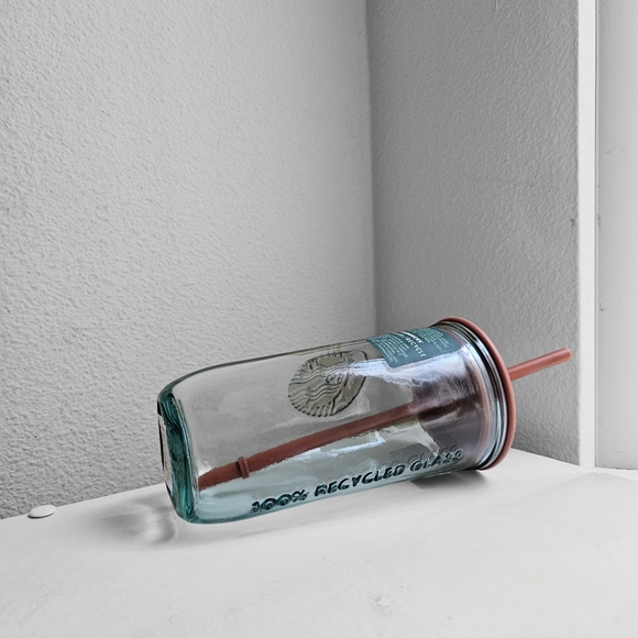 🌟 SOLD 🌟 Starbucks 16 Oz Terracotta Recycled Glass Tumbler - Picture 9 of 12